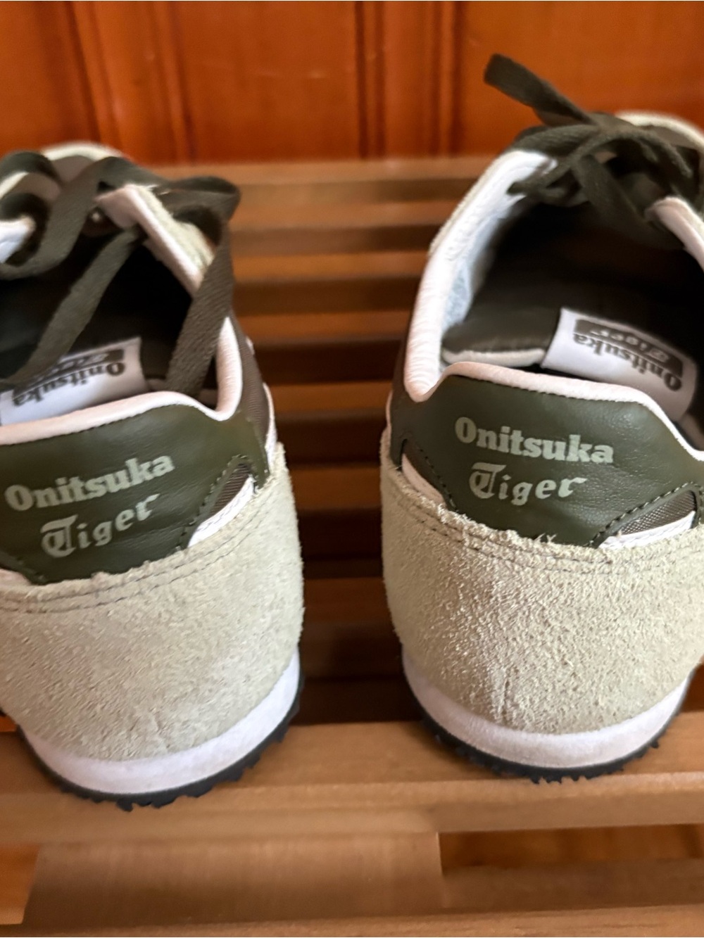 Onitsuka Tiger by Asics Olive Green & White Low-Top Sneakers - Picture 2 of 5